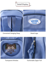 Sac à dos scolaire 3-en-1 durable, léger, imperméable en nylon respirant avec sangles réglables et trousse à crayons intégrée