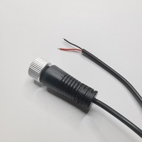 OEM ODM personalizado M12 conector 2 pines a código hembra aviación impermeable MONTAJE DE Cable extensión arnés de cables para cámara DVR