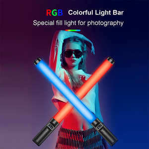 Lampe de photographie LED RVB colorée, rechargeable par USB, 360 remplissage, diffusion en direct vidéo, baguette lumineuse, bâton <span class=keywords><strong>photo</strong></span> coloré - Product Image 3