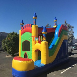 Castillo Inflable Comercial con Tobogán, Casa de Brinco Húmeda/Seca con Piscina para Fiestas y Entretenimiento - Product Image 4