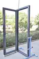 Porte battante en aluminium à rupture de pont thermique RG80 2,0 mm, robuste, entièrement vitrée, panneau unique, revêtement PVDF, garantie 5 ans, pour villa en Arabie Saoudite