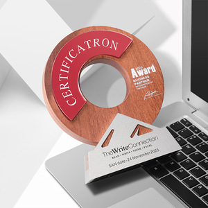 Certificatron Wood Alloy <b>Trophy</b> Laser <b>Engraved</b> Digital Printing Business Gift Conference Award - Product Image 4