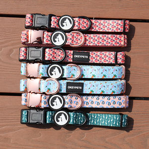 Collar de neopreno personalizado para perro, estampado por sublimación, nailon suave, acolchado, ajustable, de lujo, para cachorro de Mascota - Product Image 4