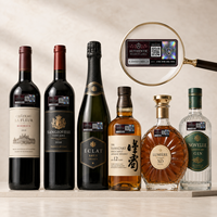Etiqueta de Seguridad Personalizada Premium con Código QR y Holograma, con Autenticación por Rasca y Raya para Embalaje de Vino y Cosméticos