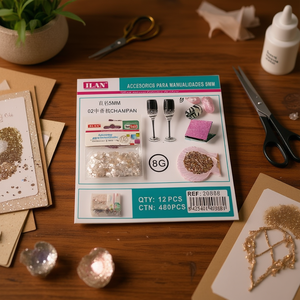 Strass Ilan 5mm Colore Champagne Per Lavori Artigianali Confezione da 8g - Product Image 3