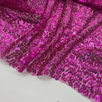 Usine nouveau produit 100 polyester paillettes broderie maille tissus pour vêtements tissu