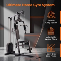 Máquina de Ejercicios Multifunción: Polea de Tracción, Extensión de Piernas, Press de Pecho, Equipo de Entrenamiento para Gimnasio en Casa