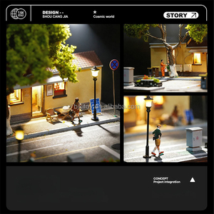 Escena Arquitectónica en Miniatura a Escala 1:64, Estacionamiento del Café Guling <span class=keywords><strong>Gallery</strong></span> de Nanjing para Coches de Juguete a Escala 1/64, Diorama con Figuras - Product Image 5