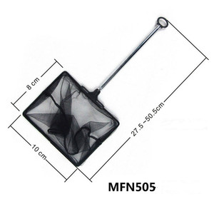 수족관 그물 확장 가능한 사각 새우 작은 어항 손잡이 어항 용 낚시 점자 착륙 그물 태클 - Product Image 4