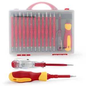 Multi-bit <b>Screwdriver</b> Set 24pcs With Voltage Tester Anti-Slip Handle For Home Repair Tools - Product Image 2