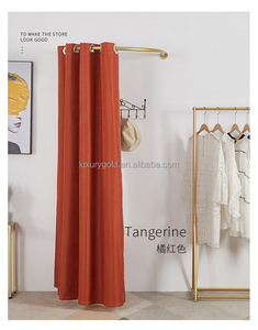 Rèm Kim Loại Cong Gắn Tường Giá Trưng Bày Vàng Phòng Trang Điểm Phòng Phù Hợp - Product Image 6