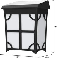 Lampes de terrasse LED de style vintage, blanc chaud, IP65, étanches, RGB, panneau solaire, batterie, murales, certifiées ROHS, ABS, éclairage de jardin