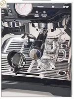Miroir magnétique en bois 360° pour espresso, haute réflexion, pour visualisation du flux, noir/argent, pour une extraction de café de précision