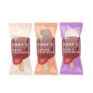 फैक्टरी अनुकूलित तीन साइड सील बैक सील बैग स्टैंड अप पाउच आइसक्रीम बैग पॉप्सिकल पैकेजिंग प्लास्टिक फिल्म रोल - Product Image 2