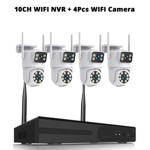 Système de caméra de sécurité d'extérieur 4K à double objectif 8MP <span class=keywords><strong>Alarme</strong></span> intelligente de suivi automatique humain <span class=keywords><strong>Kit</strong></span> NVR sans fil 8CH Wifi Ptz Caméra Système de vidéosurveillance - Product Image 3