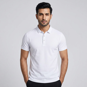 Camisa POLO de trabajo personalizada con logotipo OEM, bordado, diseño impreso, de seda helada, de secado rápido, manga corta y cuello tipo polo. - Product Image 1