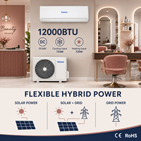 Солнечный кондиционер PV Direct Drive 12000 BTU, гибридный инверторный настенный сплит-система для охлаждения и обогрева, DC 80-380В, AC 110-240В, CE RoHS