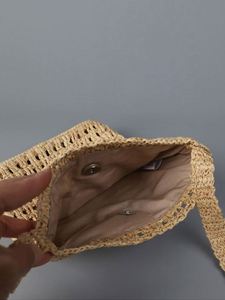 Bolso de Rafia Hecho a Mano para Mujer, Bolso de Playa Tejido de Paja, Nuevo 2025 - Product Image 2