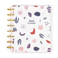 A5 personnalisé Vintage Happy Cute carnet à spirale 100 feuilles A4 Journal organisateur reliure à feuilles mobiles imprimé papier agenda planificateur