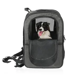 Portable Airline Approved Dog Backpack Carrier Ventilated Pet Hiking Backpack Camping Biking Travel Dog Bag