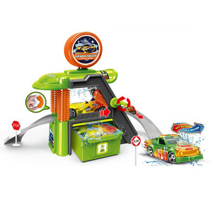 2025 jouets voitures course Parking <span class=keywords><strong>Garage</strong></span> Simulation multifonctionnel changement de couleur alliage Station lavage Parking Lot jouets piste - Product Image 6