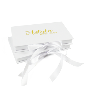 Gold Hot Stamping Logo Custom White Paper Creditcard With Magnetic Packaging Gift Box for Credit Card Slide - Product Image 1