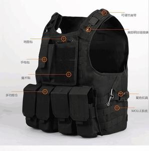 Outdoor Multifunctional Tactical Vest <b>Black</b> Oxford Material Waterproof Fashionable Amphibious Tactical Vest Bag - Product Image 2