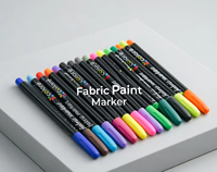 Ensemble de marqueurs pour tissus créatifs à faire soi-même |   Stylos textiles permanents pour la peinture sur t-shirts, la personnalisation de chaussures et les travaux sur toile
