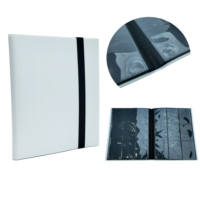Álbum de Cartas Coleccionables de 9 Bolsillos con Cubierta de PP - Carpeta de Colección de Cartas de Juego, Estuche Portátil para Cartas Deportivas y TCG