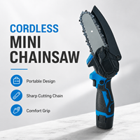 Gergaji Mini Lithium Tanpa Kabel Grosir, Genggam Portabel Satu Tangan, Motor Brushless DIY untuk Pemangkasan Ranting Pohon di Rumah dan Kebun, Elektrik