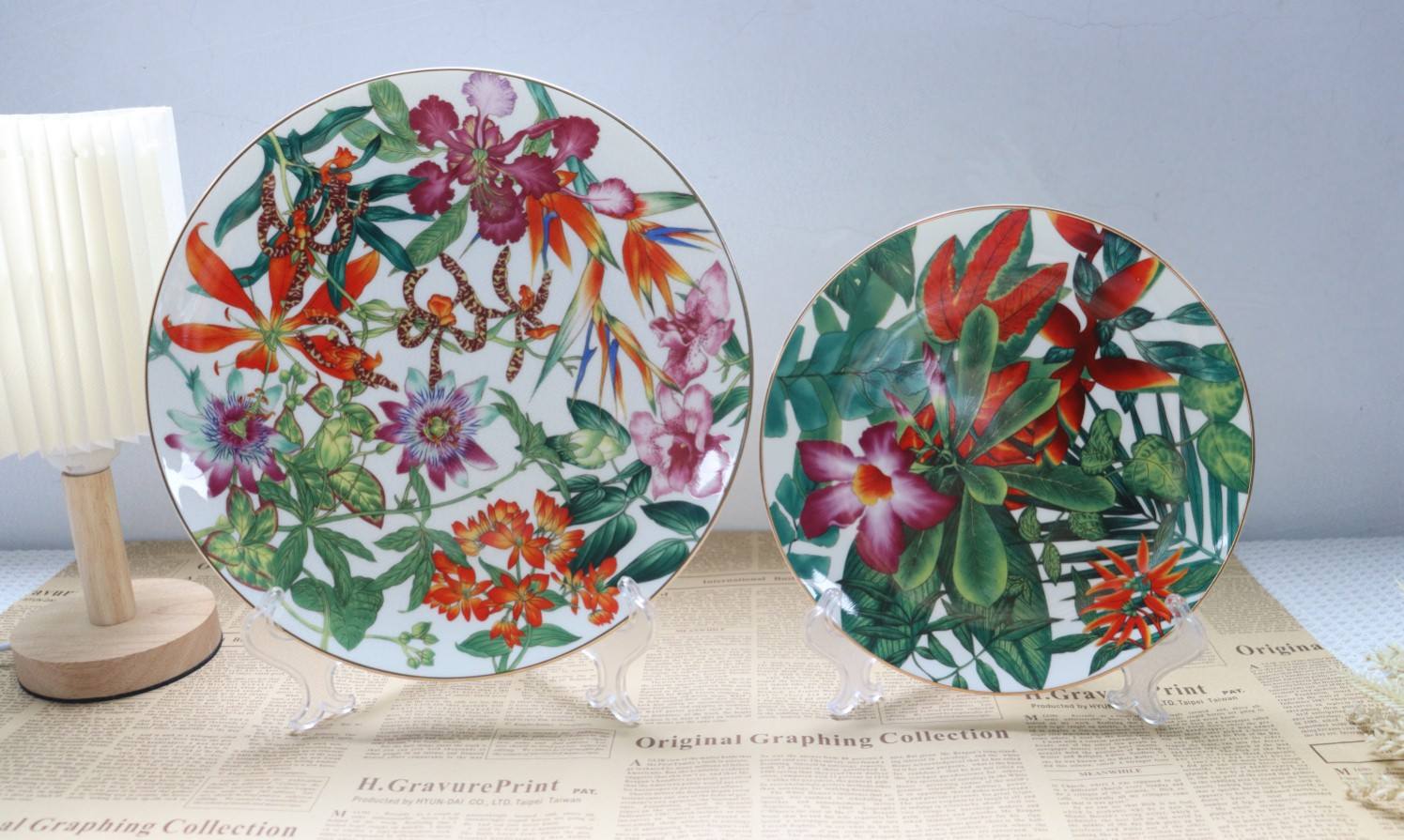 จานขนาด 10 นิ้ว + 8 นิ้ว