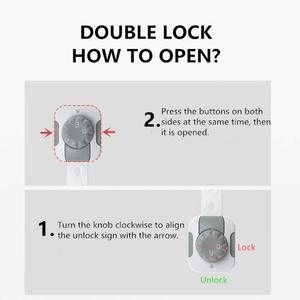 Trẻ em bảo vệ an ninh chăm sóc em bé đa chức năng trẻ em bé an toàn khóa tủ Tủ cửa ngăn kéo khóa an toàn - Product Image 4