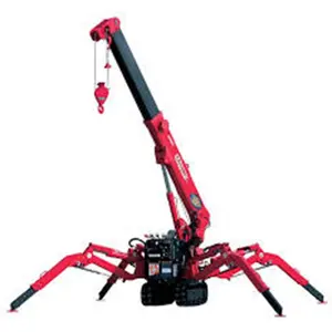 Nhà máy trực tiếp xách tay Spider Crane, Mini di động 3 tấn Spider Crawler Crane, hoist cần cẩu cho xây dựng