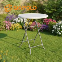 Table pliante portable de camping, robuste, pour usage commercial, buffet, restauration, extérieur, vente en gros directe d'usine