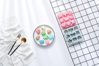 Moule en silicone à 9 cavités pour chocolat, avec formes variées d'insectes, d'animaux et de fleurs, pour la pâtisserie, les bonbons gélifiés, la résine et les glaçons