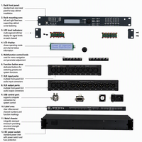 Système de son surround professionnel FUNINC en métal pour l'extérieur, processeur de haut-parleurs numérique, commande par pavé tactile, caisson de basses stéréo portable