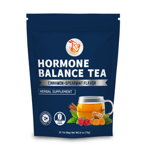 Té Herbal para el Equilibrio Hormonal con Bayas de Casta, Hoja de Frambuesa, Tulsi y Cúrcuma para la Armonía Hormonal y el Equilibrio del Estado de Ánimo - Product Image 1