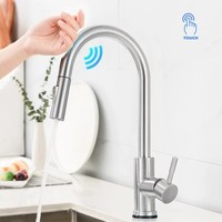 Grue moderne Smart Touch robinet de cuisine capteur de rotation robinet d'eau évier mélangeur robinets de cuisine