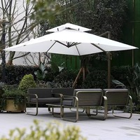 Ensemble de canapés d'extérieur nordique, structure en acier inoxydable électroplaqué, cuir de yacht avec table en pierre frittée pour villa, patio, jardin
