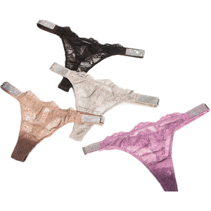 Culottes <span class=keywords><strong>string</strong></span> invisibles sans couture pour femmes, sexy, tanga, sous-vêtements confortables en tricot - Product Image 3