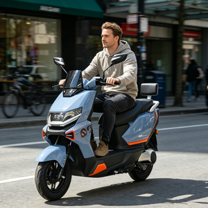 Motocicletas Eléctricas <span class=keywords><strong>Baratas</strong></span> al por Mayor de Fábrica China, Motocicletas Eléctricas de 1500W y 65Kmph, Motocicletas Eléctricas Urbanas, Scooters Eléctricos - Product Image 1
