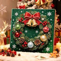Peinture Diamant DIY Arbre de Noël Perles 3D Broderie Strass Mosaïque Décoration Murale Cadeau Vente en Gros