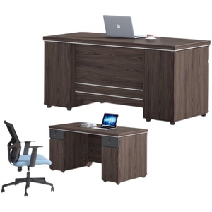 Scrivania e Sedia in Legno Combinazione Scrivania per Computer Estensibile Design Moderno Arredamento per <span class=keywords><strong>Ufficio</strong></span> Commerciale - Product Image 4