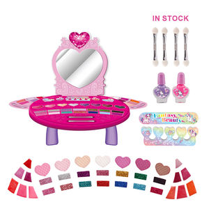 Niños esmalte de uñas sombra de ojos Blush Kit maquillaje Mesa conjunto niños jugar <span class=keywords><strong>en</strong></span> Stock belleza moda juguetes maquillaje chica maquillaje - Product Image 1