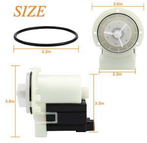 Motor de bomba de drenaje de <span class=keywords><strong>lavadora</strong></span> 280187 8181684-Compatible con <span class=keywords><strong>Whirlpool</strong></span> <span class=keywords><strong>Duet</strong></span>, puede etiquetar Epic y Ken más - Product Image 1