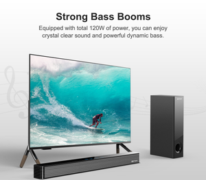 Sistema de Cine <span class=keywords><strong>en</strong></span> Casa 2.1 de Alta Calidad con Barra de Sonido Super Bass, Woofer Inalámbrico, DSP, Control Remoto USB y 4 Altavoces - Product Image 4