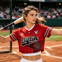 Maillot de baseball unisexe à col ras du cou, coupe courte, color block, avec logo personnalisé, imprimé drapeau, 100 % polyester, antibactérien, séchage rapide, respirant