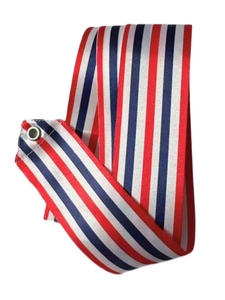Ruban de danse en gros à rayures verticales en satin avec poignée pour gymnastique - Product Image 3