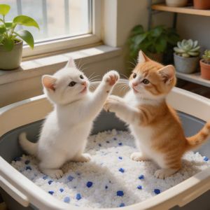 Litière pour chat en gel de silice biodégradable anti-odeurs 1,8 kg Forme irrégulière DongnaiPETS - Product Image 2