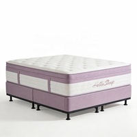 Matelas hybride Hellosleep pour lit double, matelas à mémoire de forme, fermeté moyenne, meubles de chambre à coucher modernes